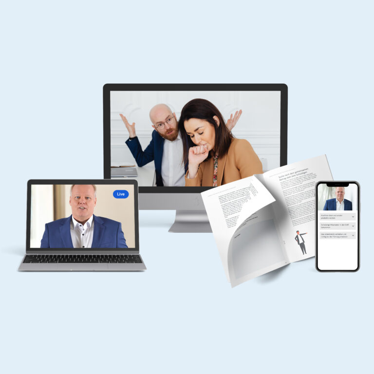 Schwierige Mitarbeiter und Situationen meistern Kurs Mockup